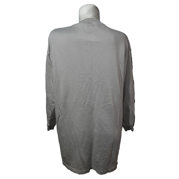 Divided by H&M Size XS Taupe Crew Neck Long Sleeve Sweatshirt Tunic Dress Casual - Picture 5 of 6